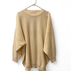 Vintage Oversized Cream Sweater